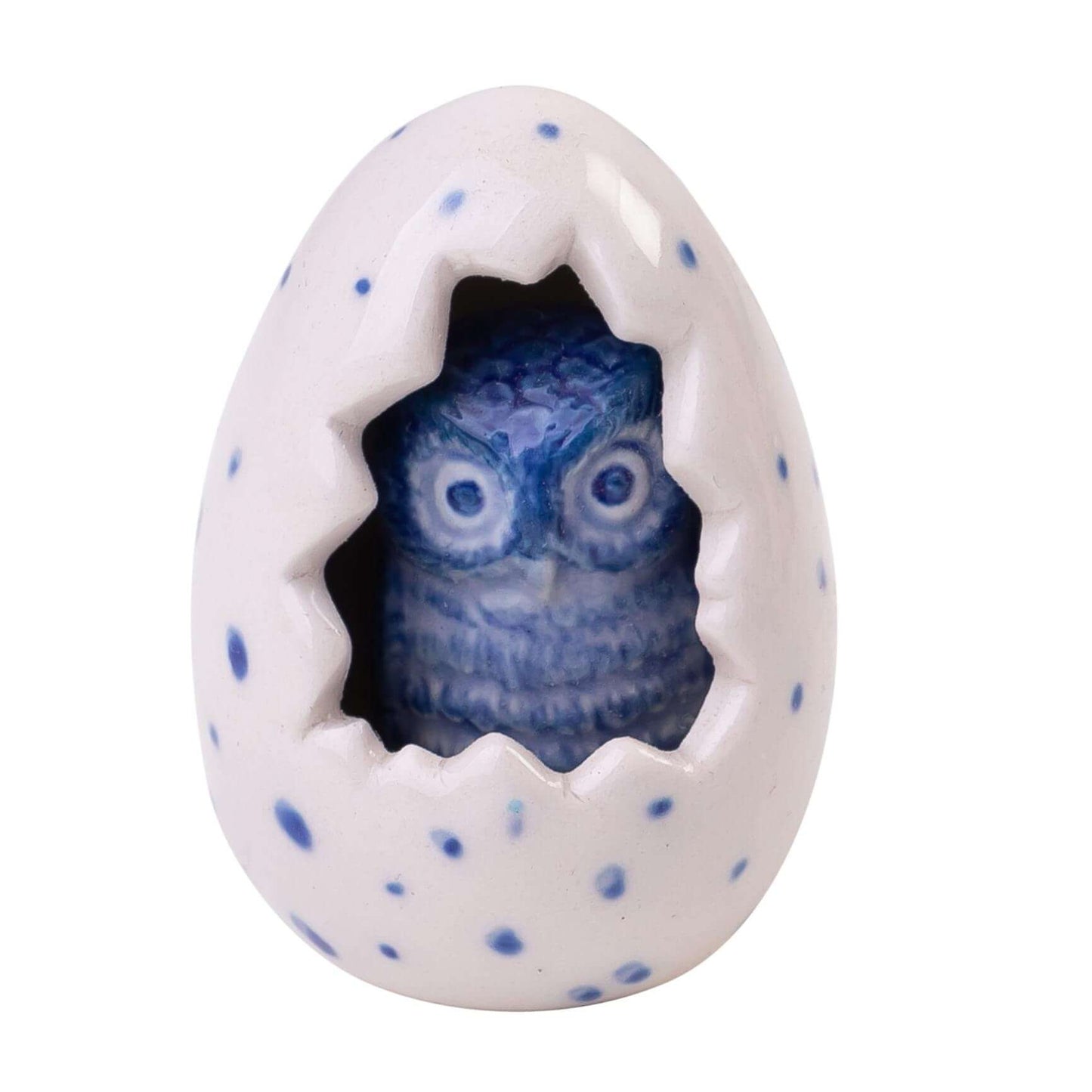 Miniature Ugle i Æg - Heinen Delfts Blauw