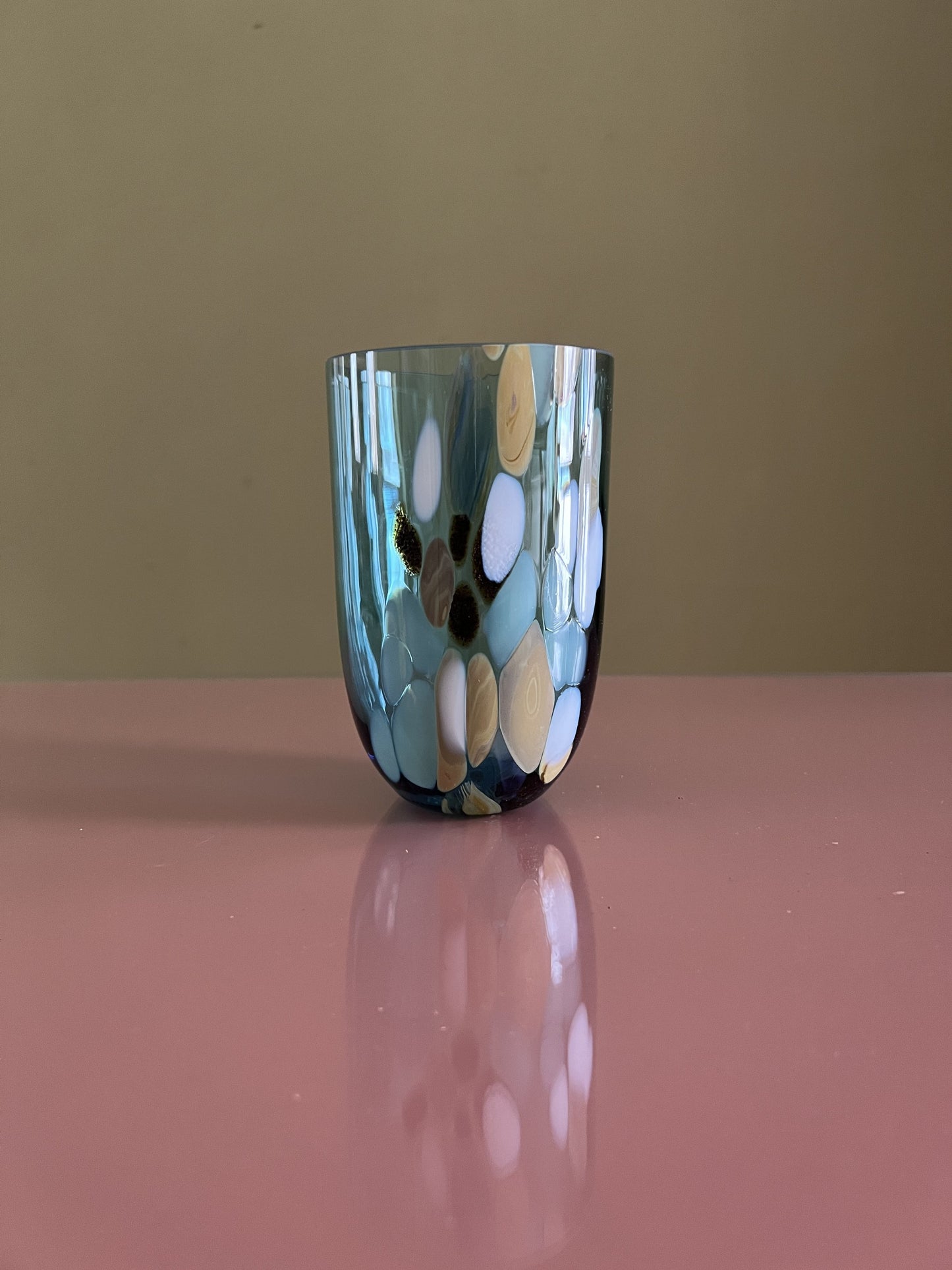 Marble tumbler blå Anna Von Lipa Glas Anna Von Lipa