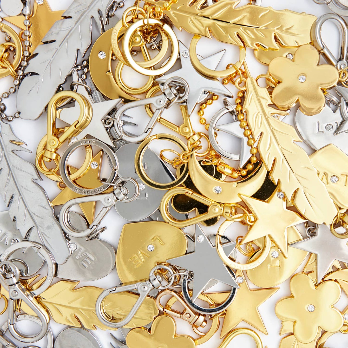 Blomst Taskevedhæng - Guld