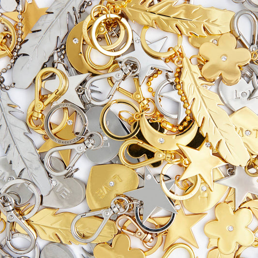 Fjer Vedhæng til Taske - Sølv Firefly Reflectors