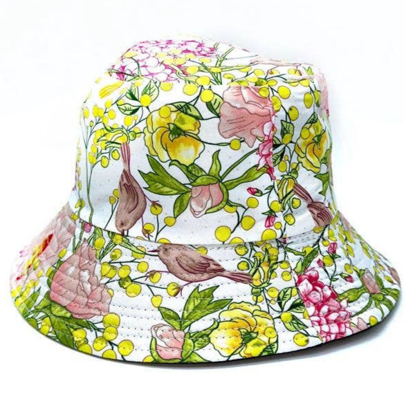 Bøllehat med blomster motiv LINETA
