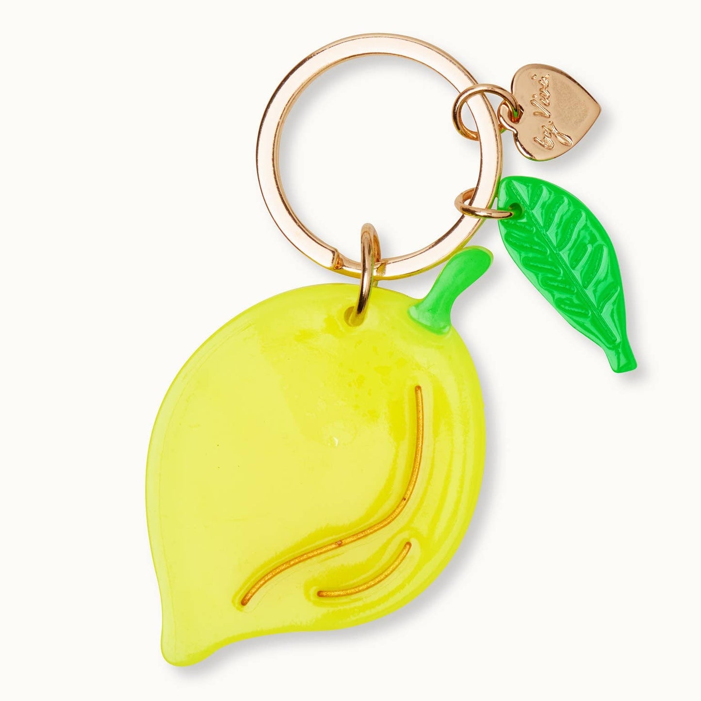 Nøglering Citron - Acryl Nøglering by Vivi by Vivi.