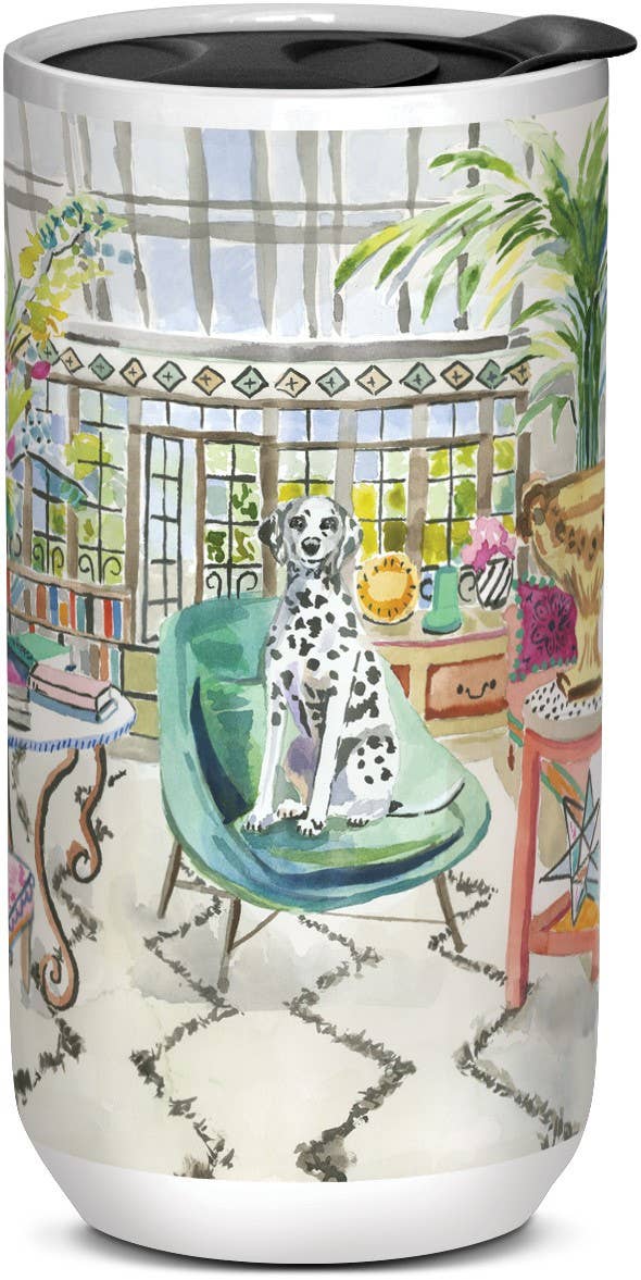 Dalmatiner hund kæmpe keramik krus - Uptown Pets Punch Studio