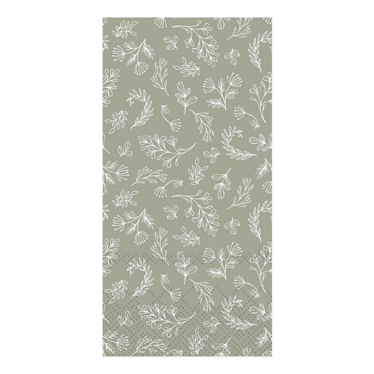 Buffet Serviet med blade grøn