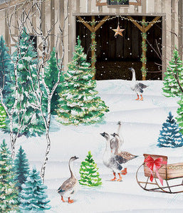 Juleforklæde Christmas Snow - Michel Design Works Michel design works