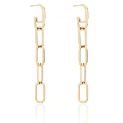 Øreringe kæde guldbelagt eCarla Default Title