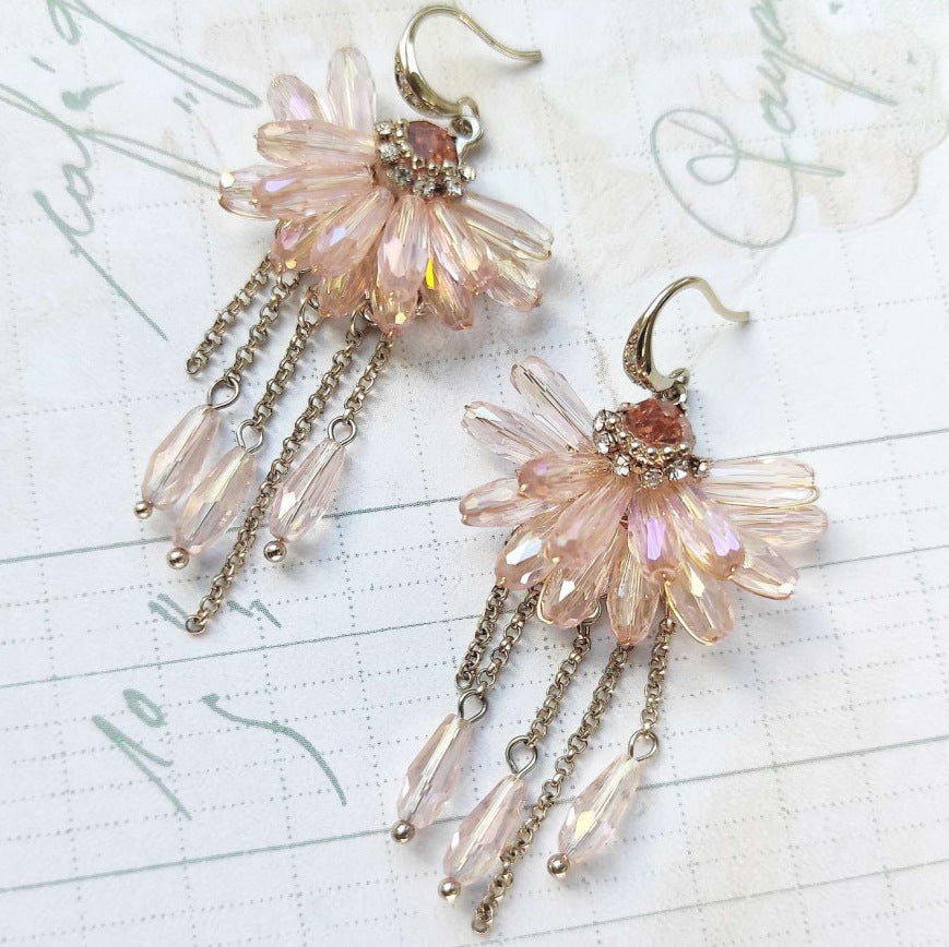 Øreringe hænge med blomst eCarla