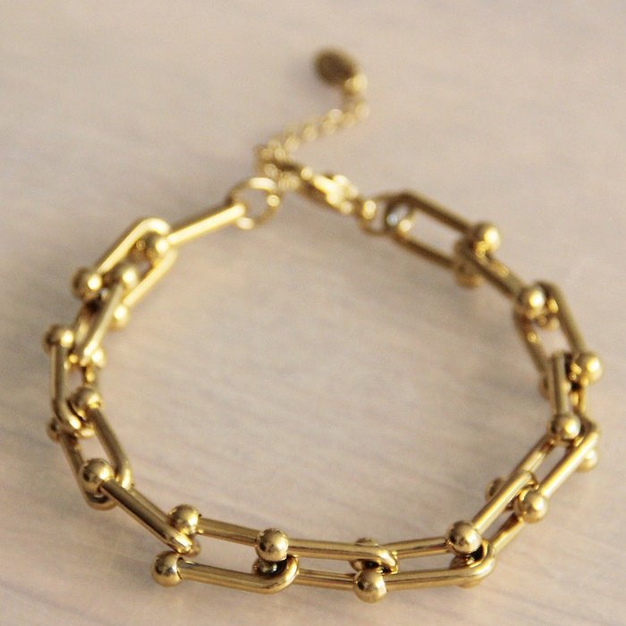 Armbånd chunky Guld Bazou