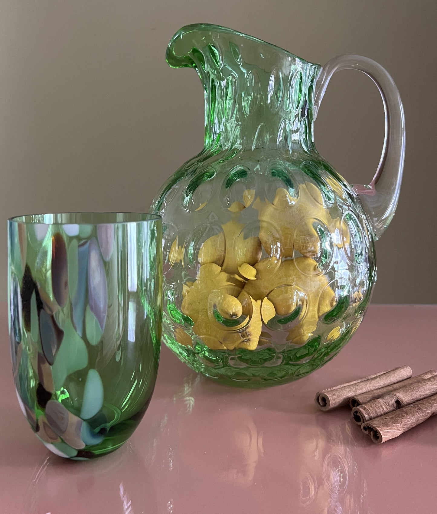 Marble tumbler Pine Green Anna Von Lipa
