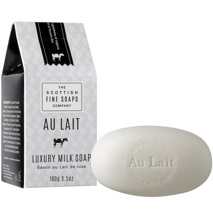Au Lait luxury soap 100g the scottish fine soaps company The scottish soaps company Default Title
