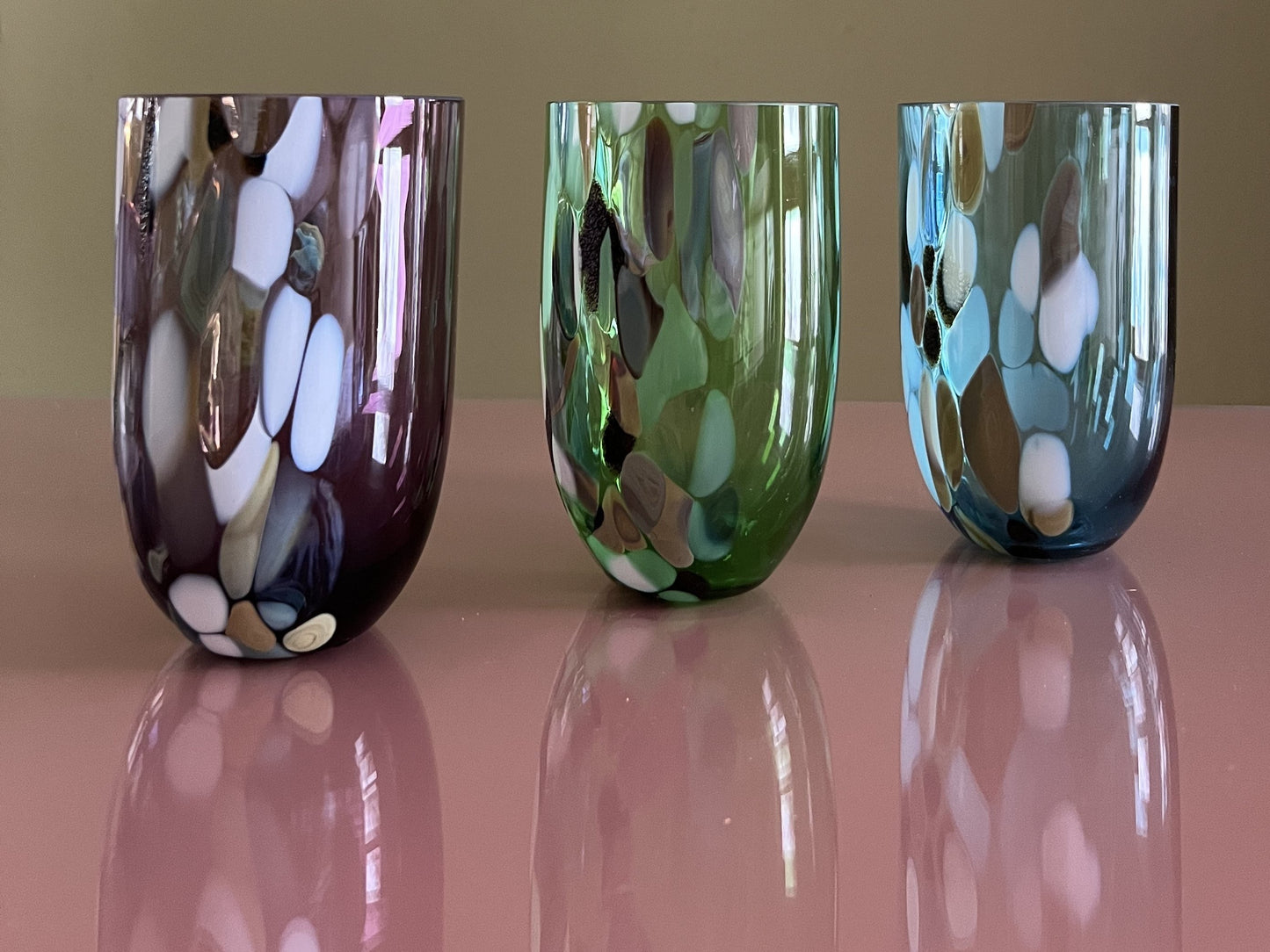 Marble tumbler Mulberry Purple Anna Von Lipa Glas Anna Von Lipa