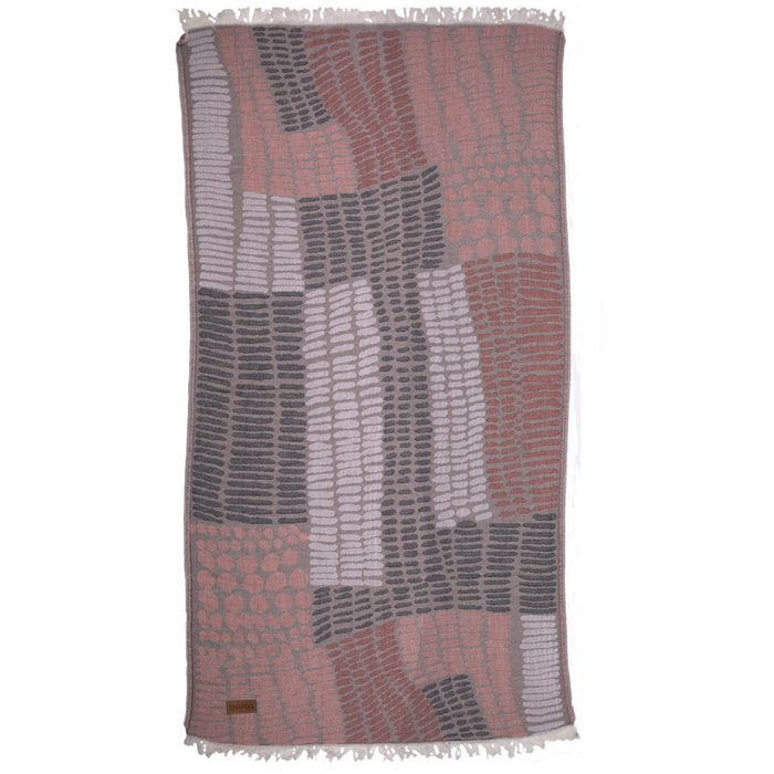 Hammam Håndklæde batic rosa 90 x 180cm Du Couer Du Coeur