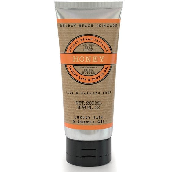 Delray Beach Body Scrub Honning 200ml - Sheasmør & Botaniske Ingredienser Delray Beach