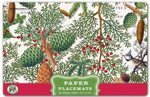 Dækkeservietter papirblok 25 stk SPRUCE Michel design Works