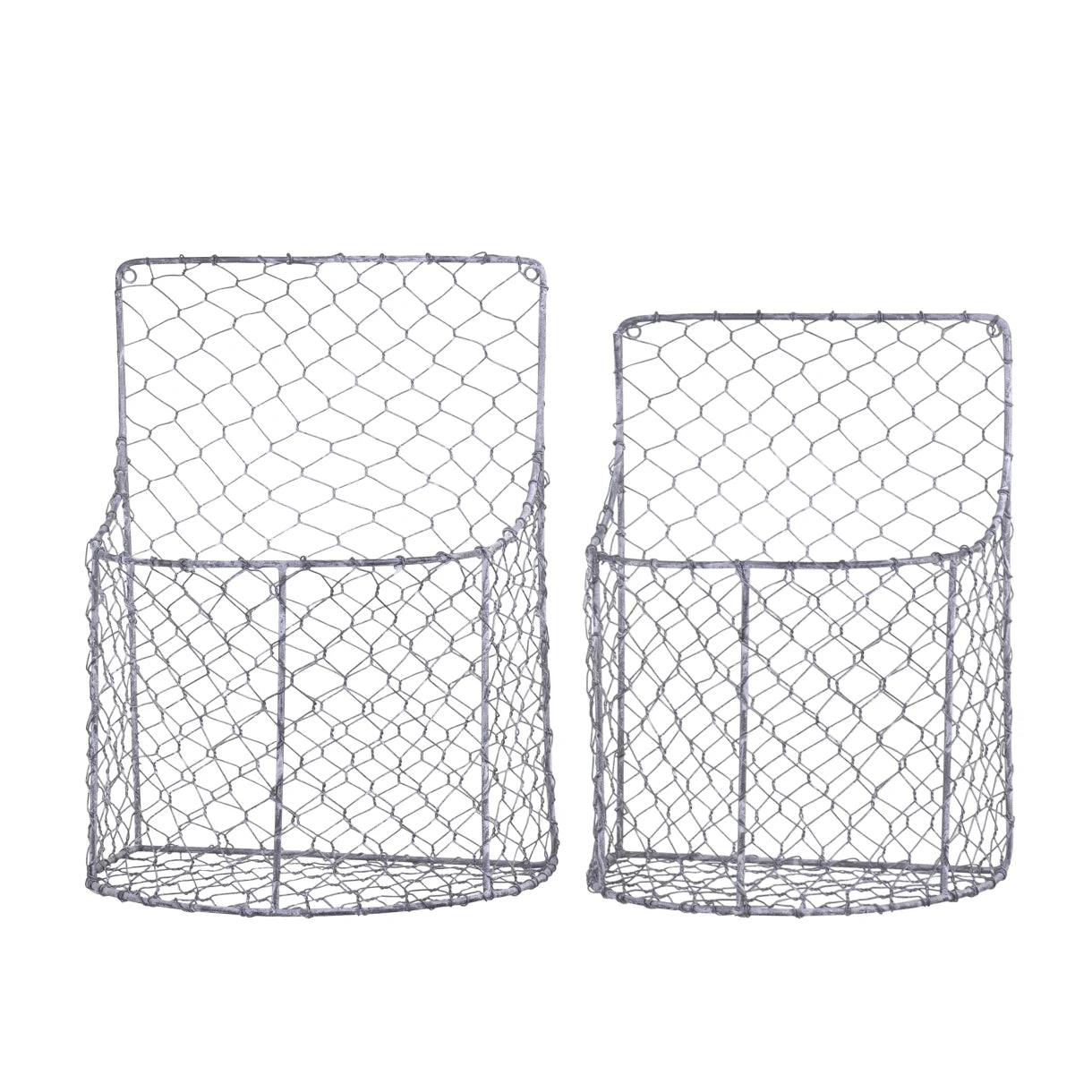 Fil de fer Kurv til væg sæt af 2 Chic Antique Chic Antique