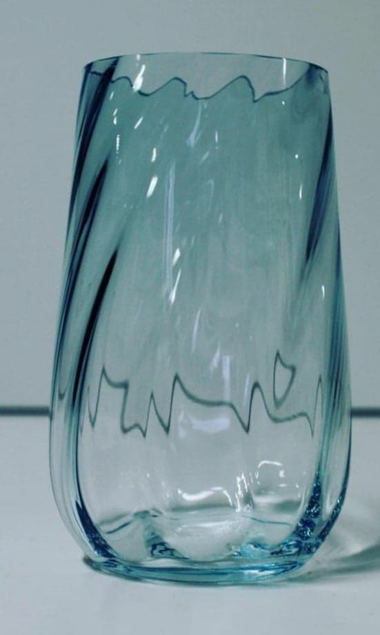 Hekla swirl drikkeglas light blue Anna Von Lipa