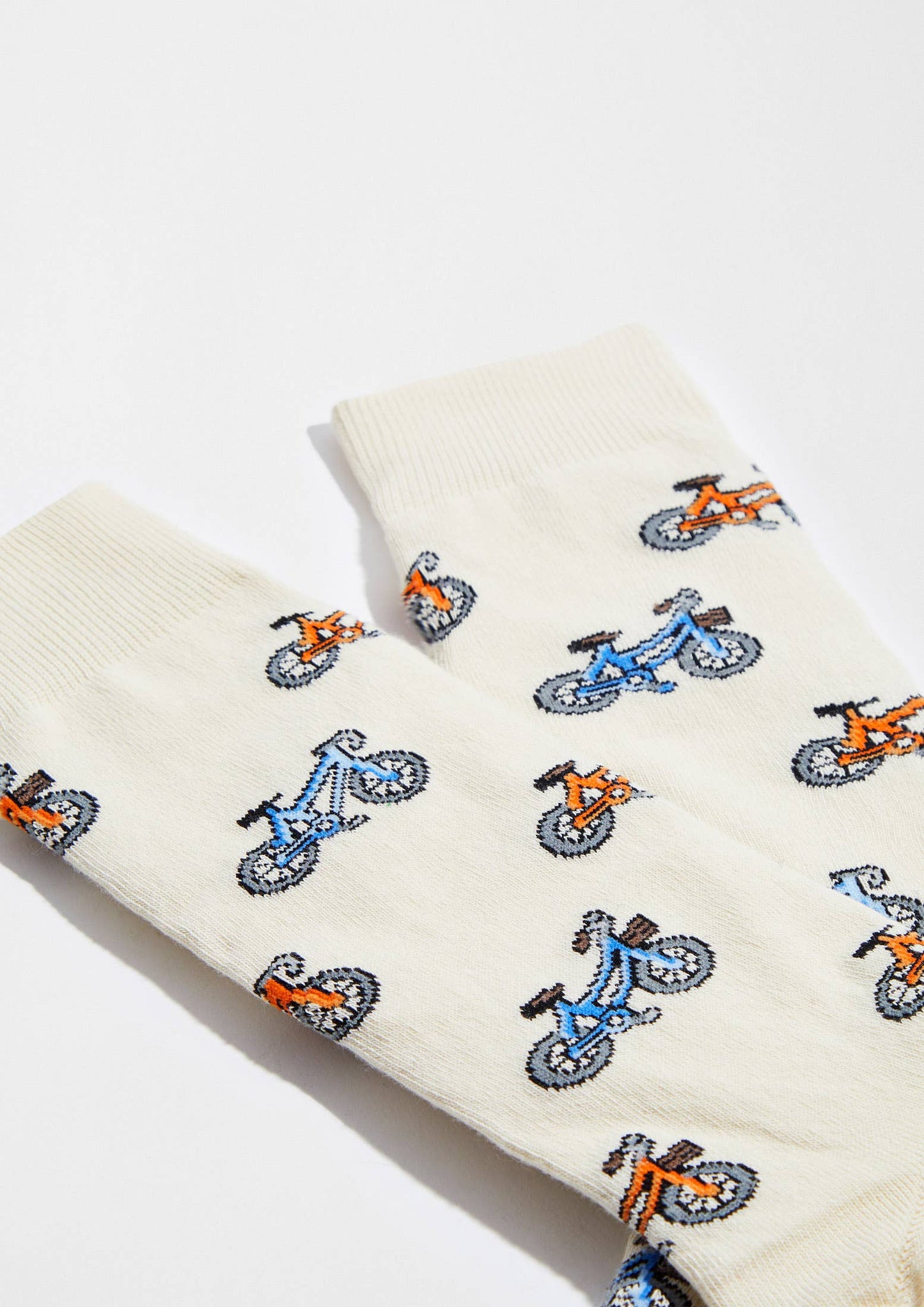 BeBicycle beige - 100% Økologiske Bomuldsstrømper