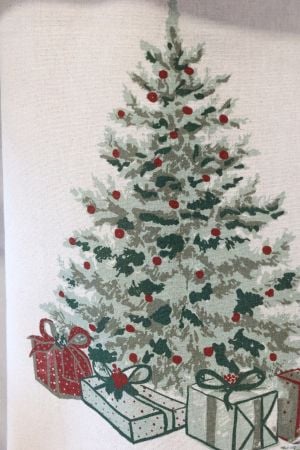Viskestykke med juletræ og gaver – Nør – 70 x 50 cm | Aix Viskestykker Aix