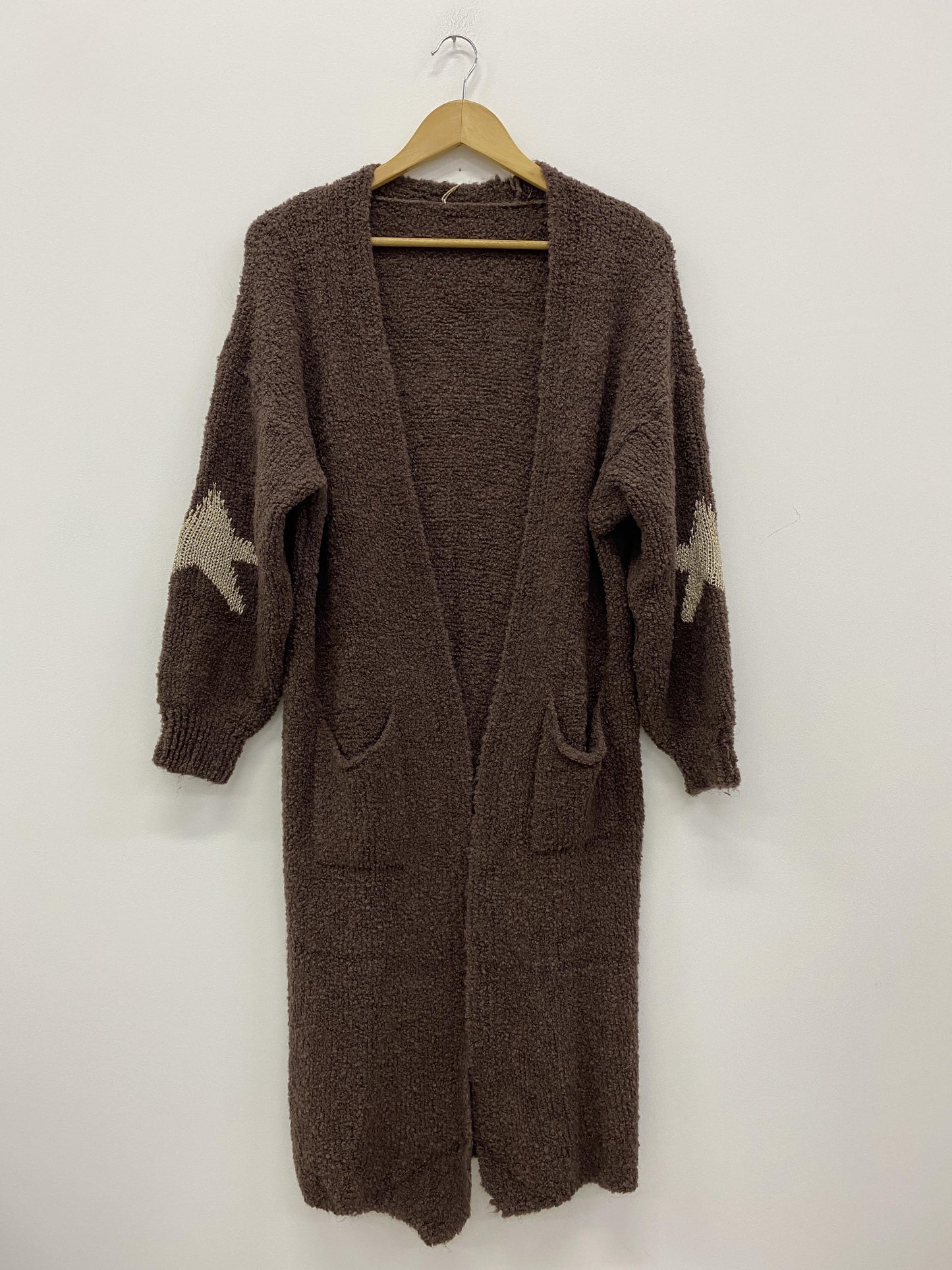 Strik Cardigan med Stjerner - Lækker Blød | LÉA & LUC Lea & Luc