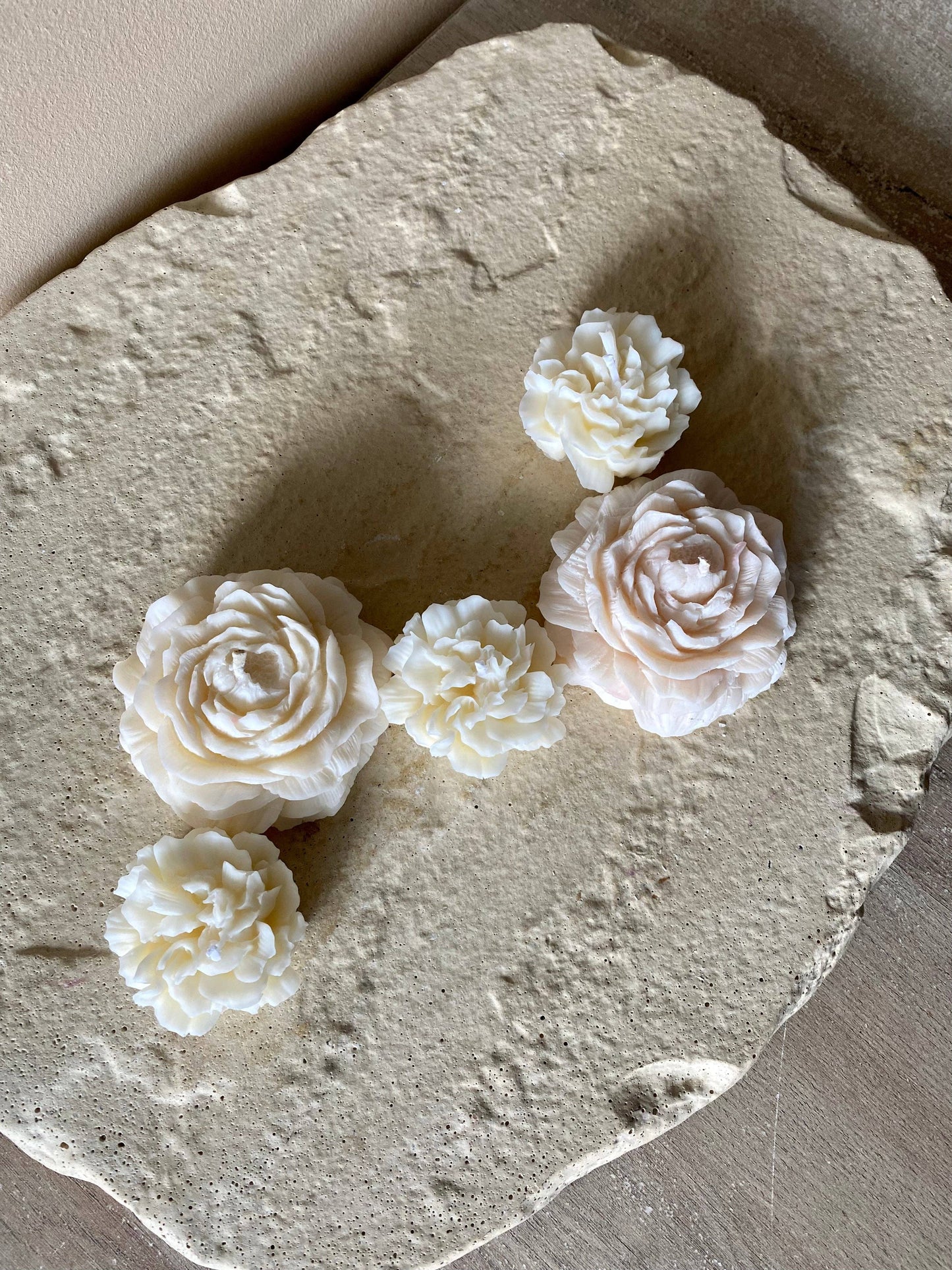 BLOOM Mini Stearinlys Blomsterformet - Pétale de cire Pétale de cire