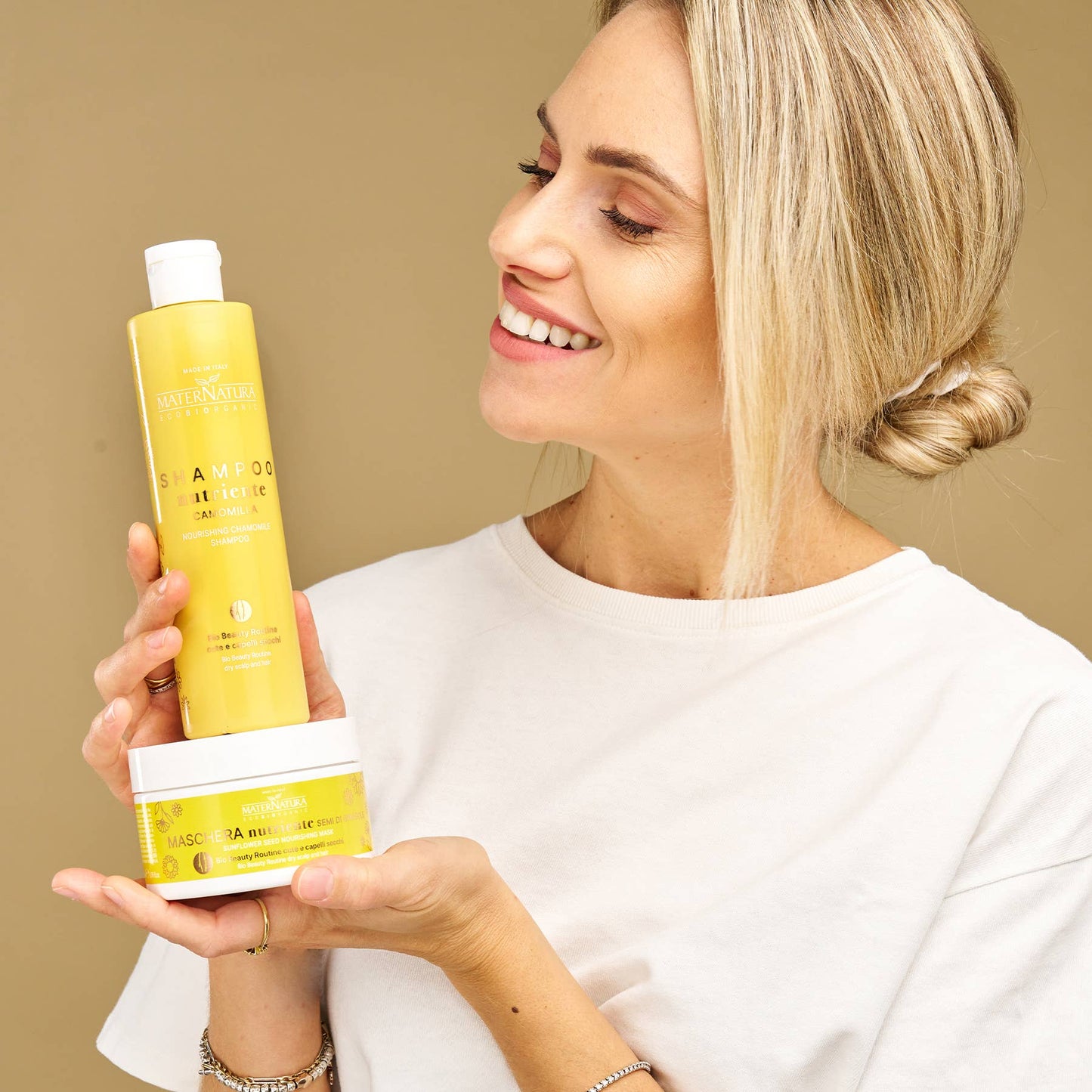 Nærende Kamille Shampoo 250ml – Til Tørt Hår og Hovedbund MaterNatura