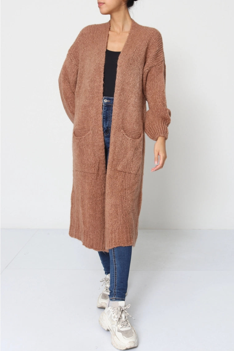 Strik Cardigan mellemlang