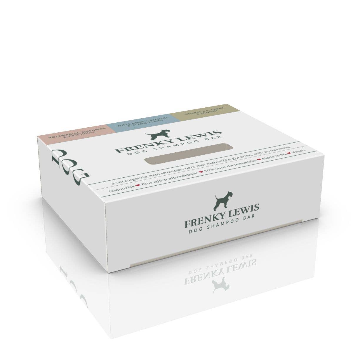 Hundeshampoo Bar 3 Minutter - 3 Dufte - 100% Naturlig - 135g Frenky Lewis