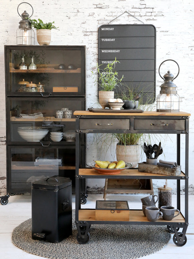 Fransk Staldlanterne med LED-pære og Timer - Chic Antique