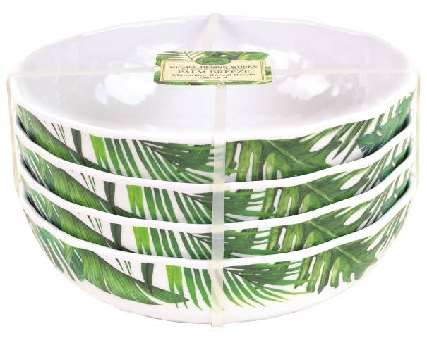 Morgenmadsskål i melamin Palm Breeze fra Michel Design Works Michel design works