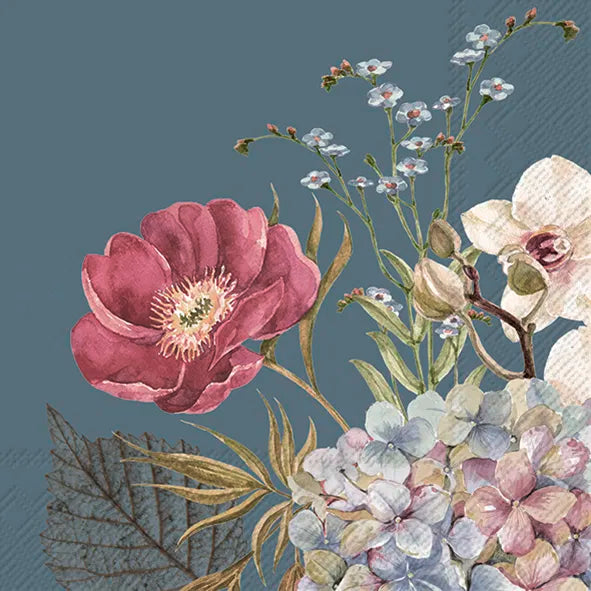 Frokost servietter Belles Fleurs Blue