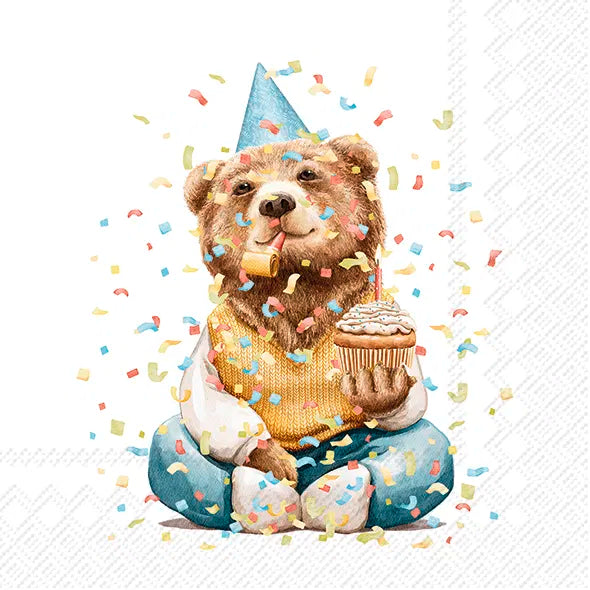 Frokost serviet happy teddy