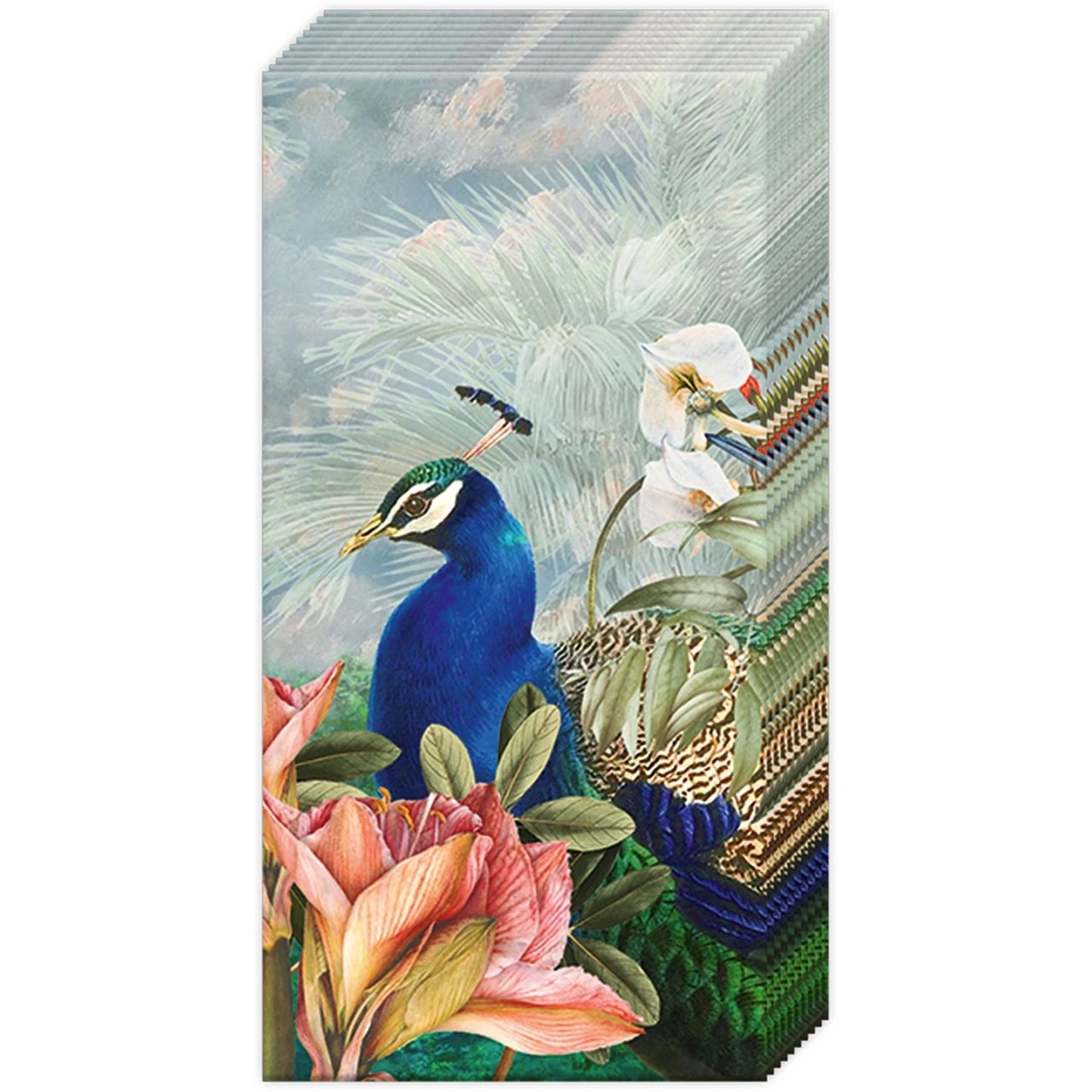 Lommetørklæde Paradise Peacock