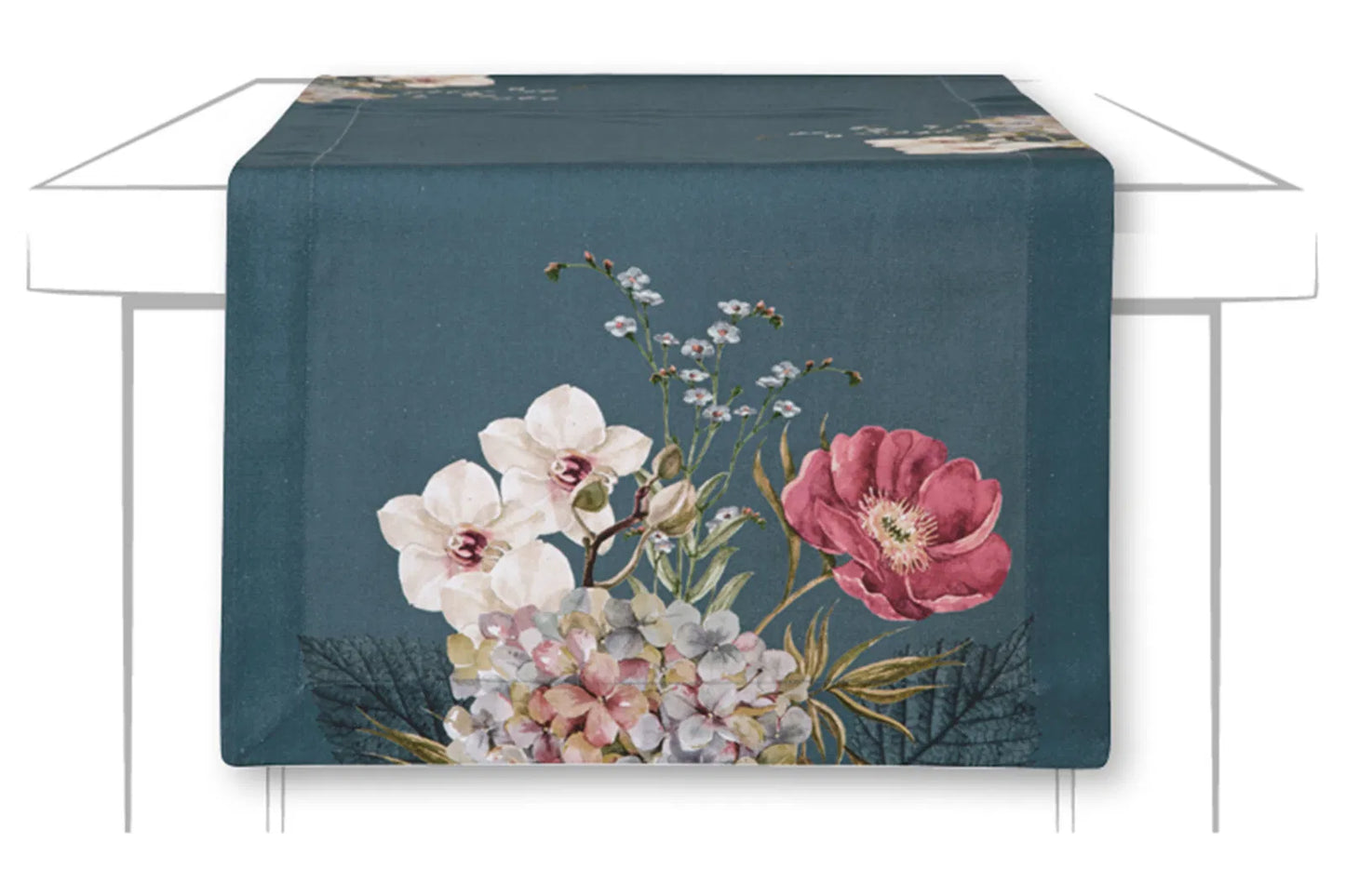 Bordløber Belles Fleurs Blue IHR