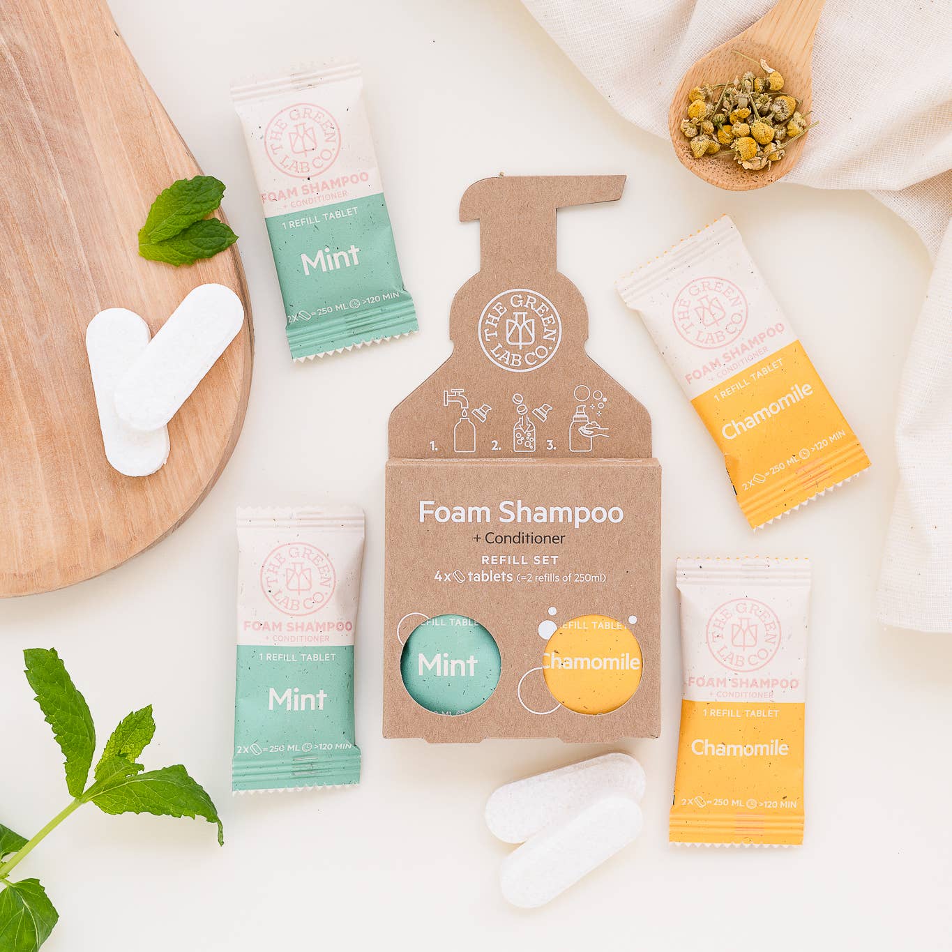 Shampoo Tablet Refill — Mynte og Kamille