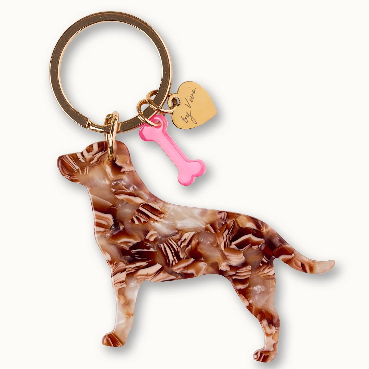 Nøglering Labrador Milo - Acryl Nøglering by Vivi by Vivi.