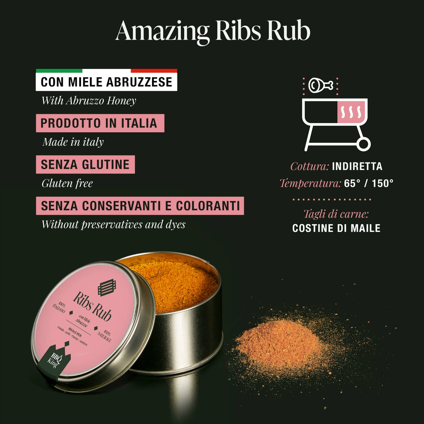 BBQ King Ribben Rub 70 g