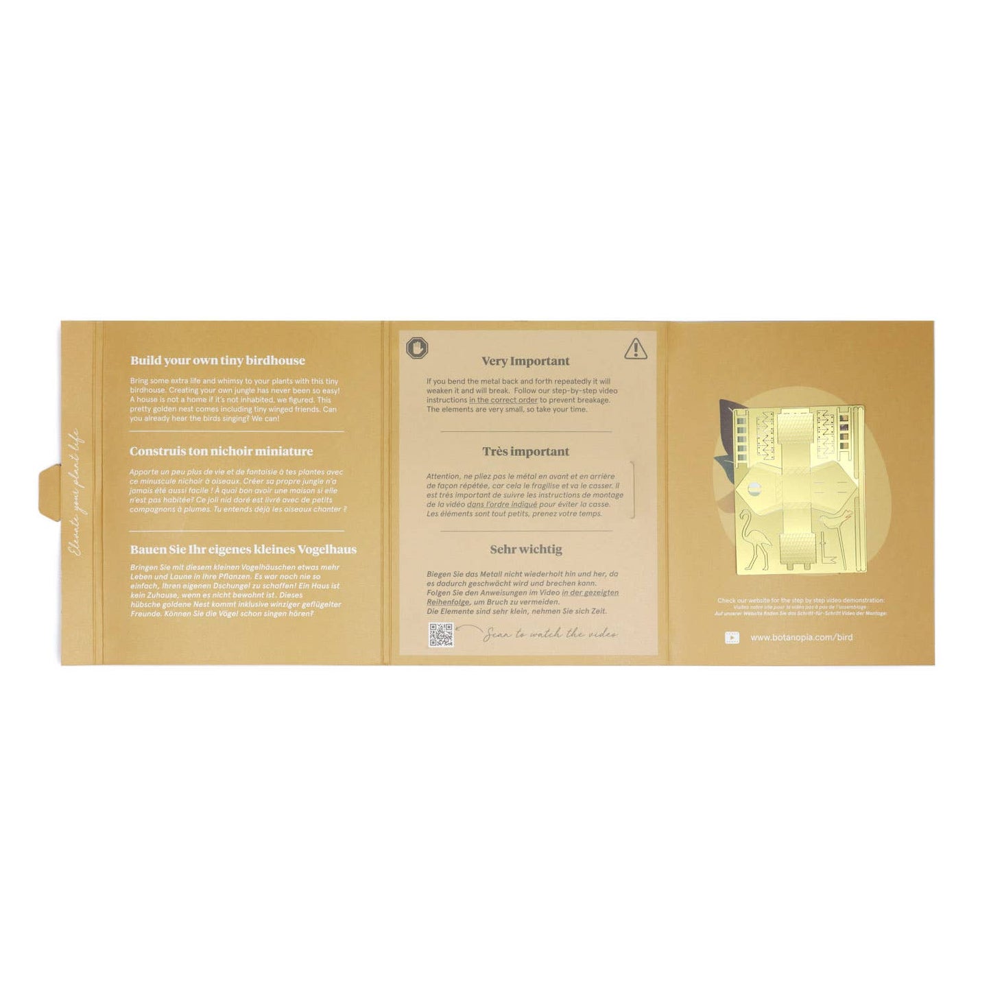 Lille fuglehus til dine planter Botanopia