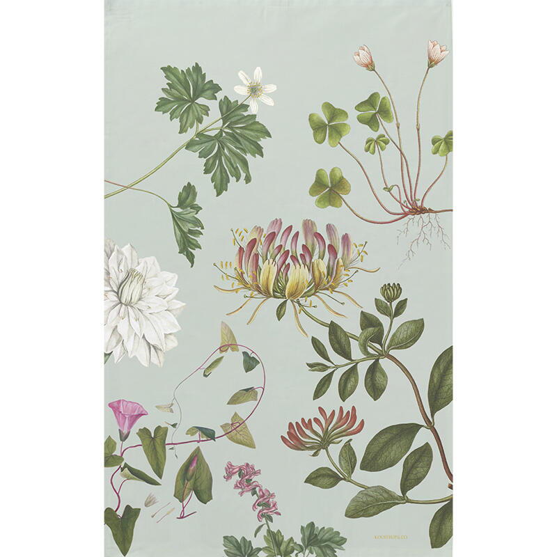 Økologisk viskestykke Flora Danica atlas Koustrup & Co