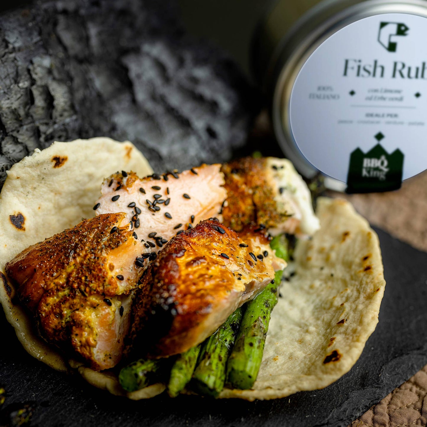 BBQ King krydderi fiske Rub 70 g