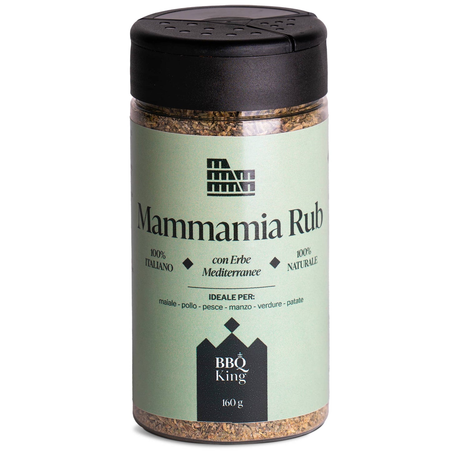BBQ King Mammamia Rub 160g - Middelhavsurter Krydderi BBQ King