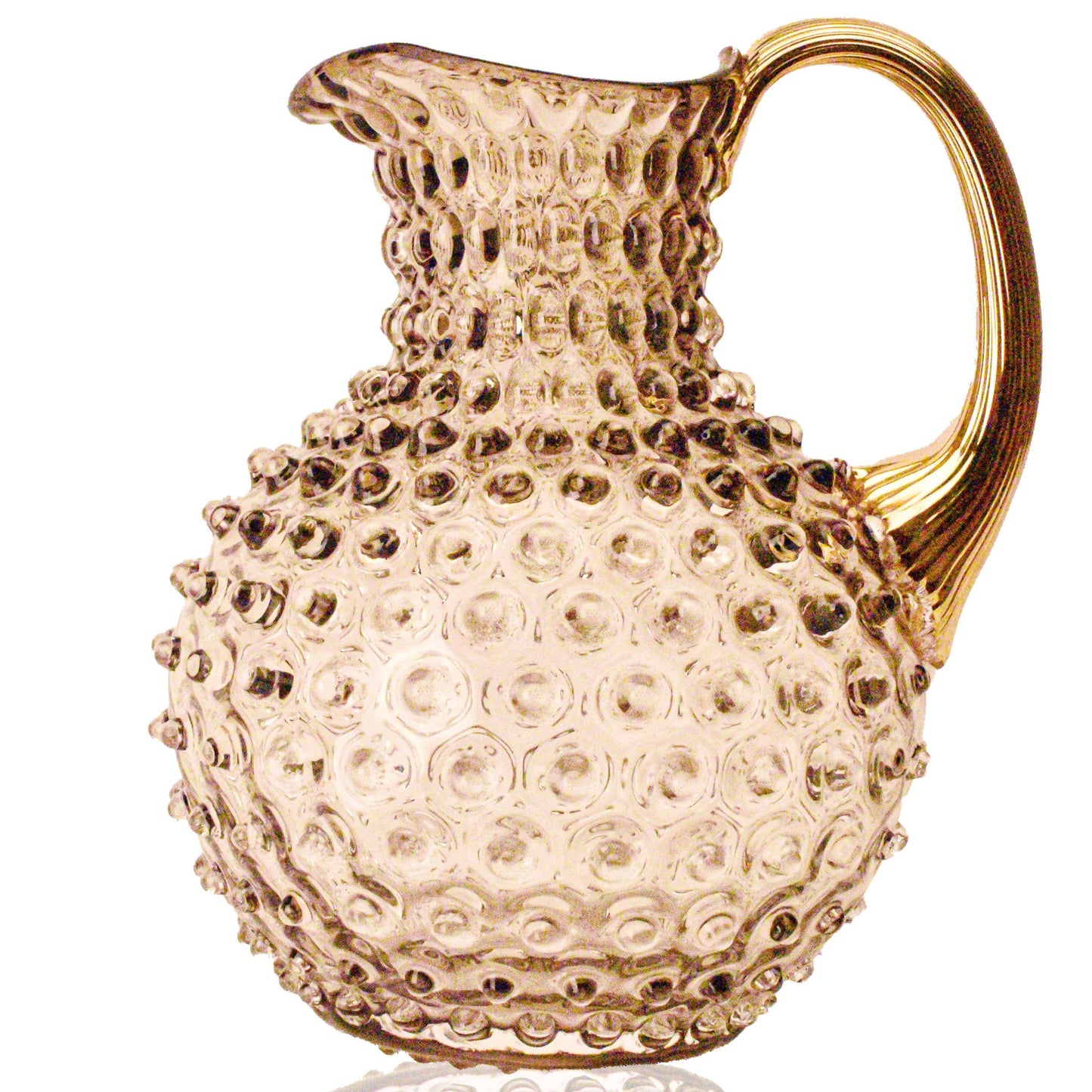 Kande 2 liter Hobnail pindsvin cashmere med 24 karat guldhank Anna Von Lipa Anna Von Lipa