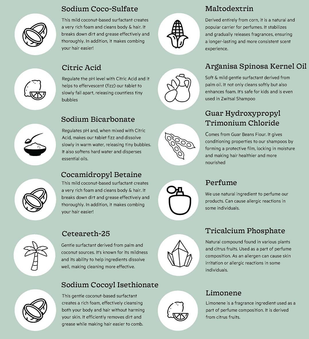 Håndsæbe 4 stk Tabletter Refill Sæt - Eucalyptus & Basil The Green Lab Co.