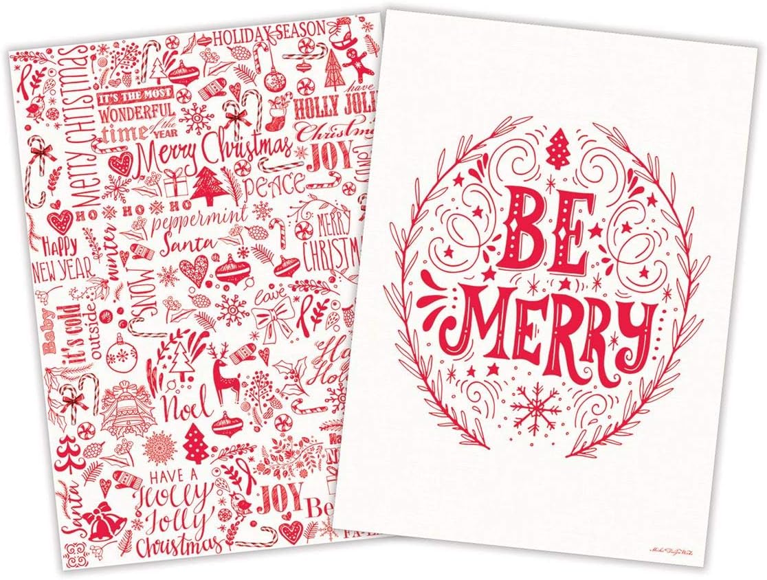 Viskestykker Be Merry 2 stk Michel Design Works Michel design works