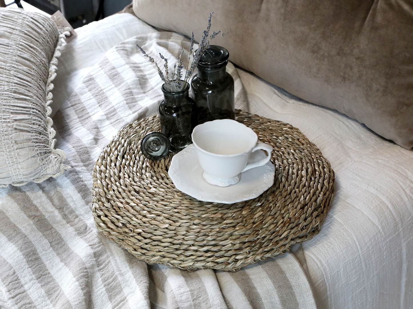 Franske Apotekerglas med Låg - Vintage Sæt af 5 Glas Chic Antique