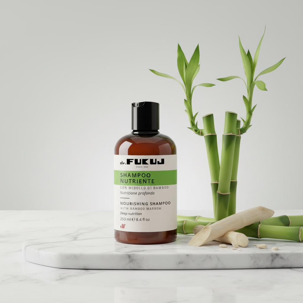 Nærende Shampoo med bambusmarv – til tørt & svækket hår – 300 ml | Dr. Fukuj Shampoo Dr. Fukuj