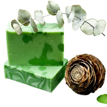 Håndlavet Økologisk sæbe Eucalyptus og Fyrretræ 105 gram Nature & Progress