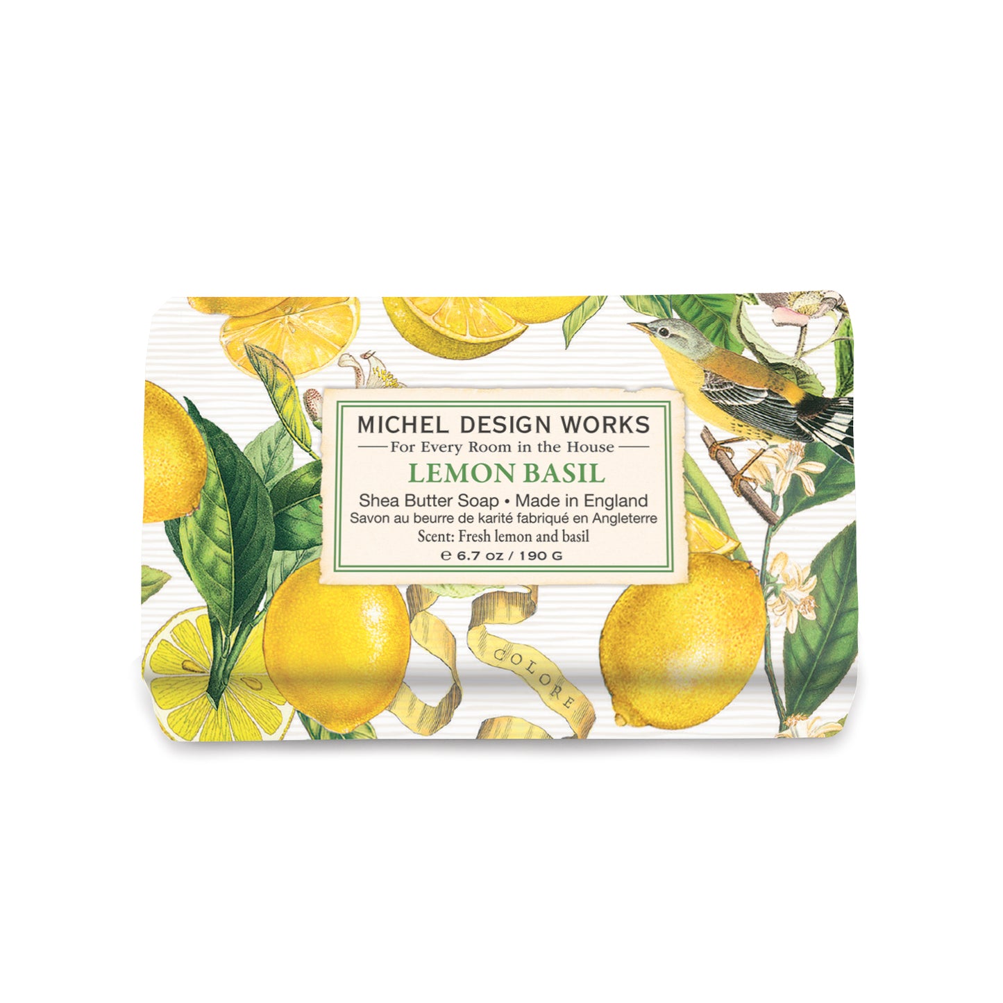 Håndsæbe Lemon Basil 190g - Sheasmør - Michel Design Works Michel design works