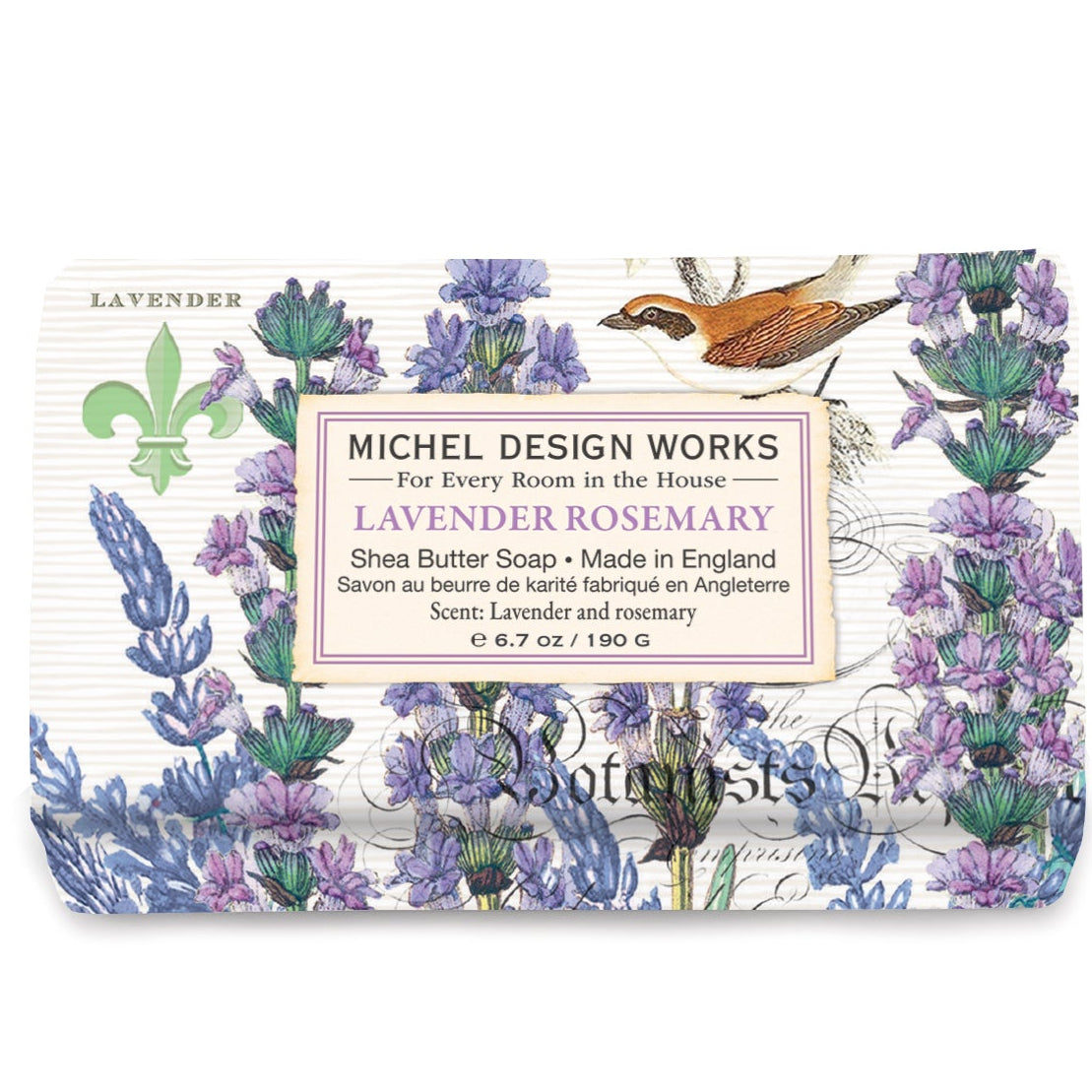 Håndsæbe Lavender Rosemary 190g - Sheasmør - Michel Design Works Michel design works