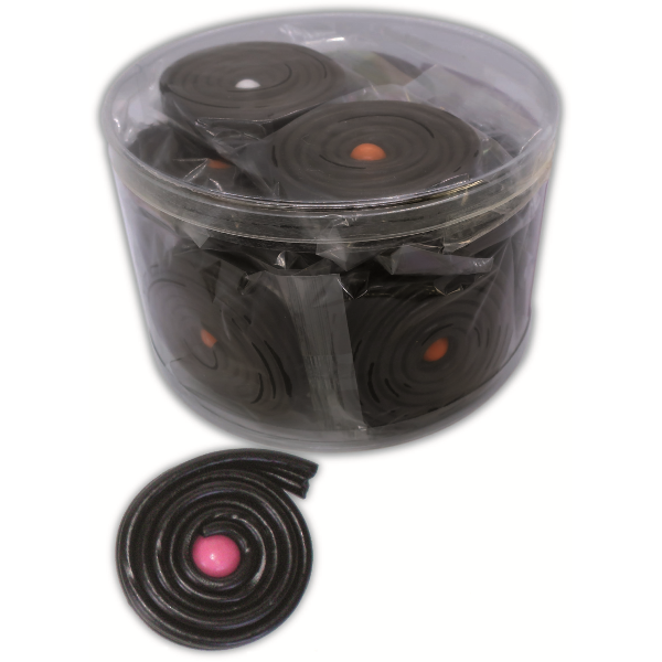 Lakridsrulle med tyggegummi 40 gram