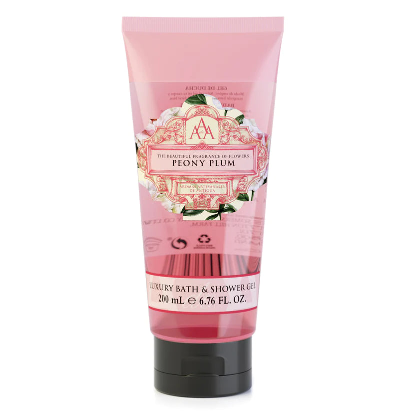 AAA Bath & Shower Gel Peony Plum 200ml - Aromas Artesanales de Antigua Aromas Artesanales de Antigua